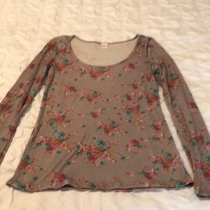 PacSun floral long sleeve shirt